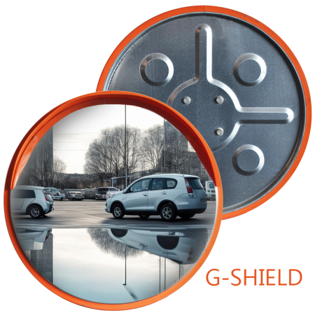 Уличное обзорное зеркало Steel Crafts G-SHIELD D-800 из нержавеющей стали