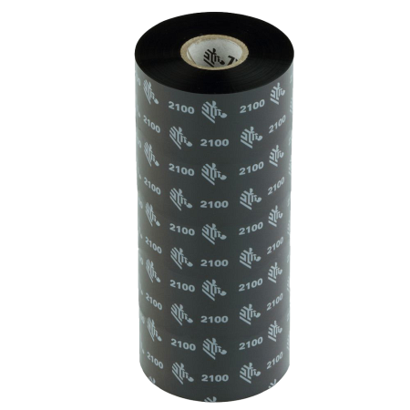 Красящая лента (Риббон) Zebra 2100 Wax (110mm x 450m, wax, втулка 1
